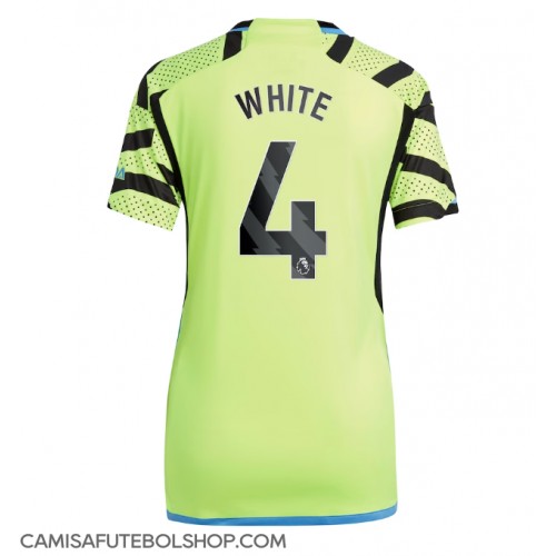 Camisa de time de futebol Arsenal Benjamin White #4 Replicas 2º Equipamento Feminina 2023-24 Manga Curta